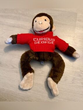 Extremely Rare VTG 80s Curious George Classic Plush Toy Made In Korea Eden Toys